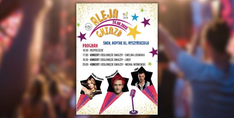 Aleja Gwiazd wraca do Śremu. Trzy koncerty i trzy nowe nazwiska na deptaku