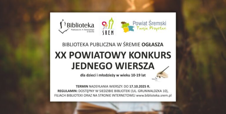 Śrem: XX Konkurs Jednego Wiersza