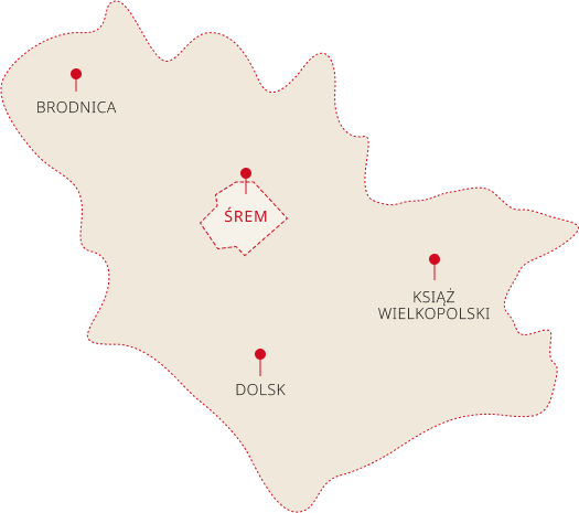 Mapa z zaznaczoną lokalizacją